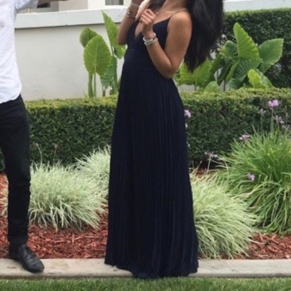 Lulu’s Navy Formal Prom Dress - Picture 2 of 5